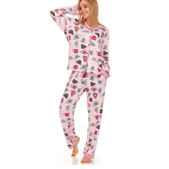 Flora Nikrooz Ladies Notch Collar Pj Set - Picture 4 of 10
